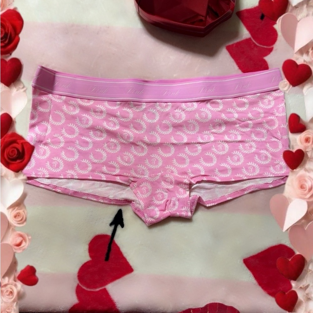 Victoria's Secret Light Pink Leaf Print Underwear